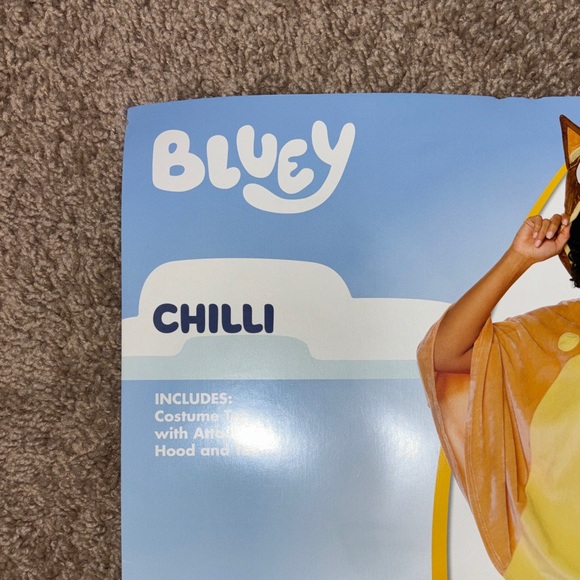 Bluey “Chili” Adult Woman Poncho costume - Picture 10 of 12